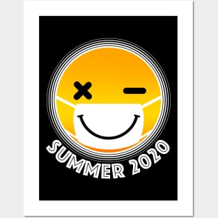 Corona Smile Tanned Mask Summer 2020 Posters and Art